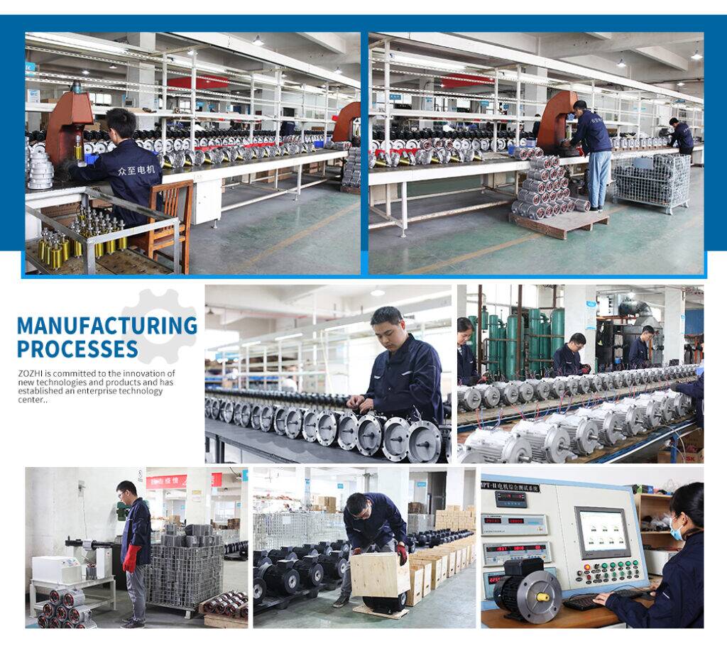 ZOZHI HS132S2-4 10hp 7.5kw hollow shaft motor for high ZOZHI HS132S2-4 10hp 7.5kw hollow shaft motor for high